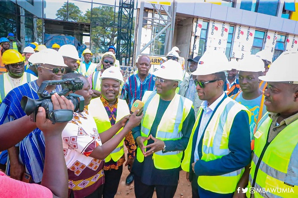 Bawumia visited the headquaters of GNPC in the Western Region