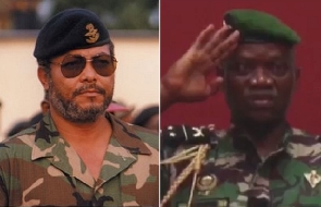 Late Jerry John Rawlings and General Brice Oligui Nguema