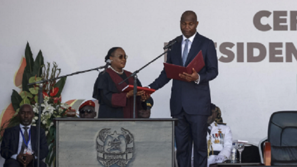 Mozambique's President-elect, Daniel Chapo, attends his inauguration ceremony in Maputo, Mozambique