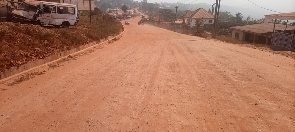 A picture of the untarred road