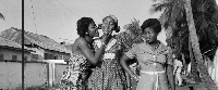 Throwback image of Ghanaian ladies in their Christmas attires