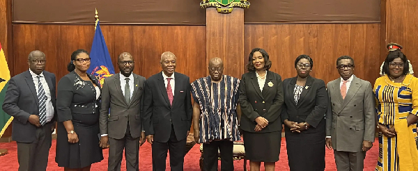 President Akufo-Addo with the ADR board