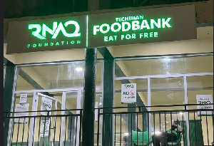 RNAQ has officially opened its Techiman food bank branch for people to eat for free