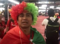 Portugal fan speaking to GhanaWeb after win over Ghana