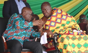 Otumfuo Nana Asantehene Osei Tutu II and president Akufo-Addo