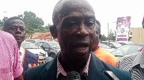 A man speaks on the progress of Inspector Twumasi's court case