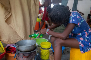 Hundreds of thousands of Haitians have been forced from their homes by the violence