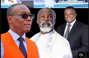 The contractor (L) Adom Kyei-Duah (M) and Kwame Governs Agbodza (R) The contractor (L) Adom Kyei-Duah (M) and Kwame Governs Agbodza (R)