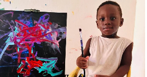 His mother says Ace-Liam has a strong understanding of colours that complement each other