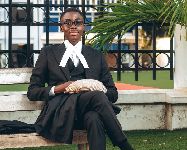 Danquah Adjei Domson is the youngest lawyer currently in Ghana