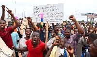 Supporters of Niger's National Council for the Safeguard of the Homeland gather for a demonstration
