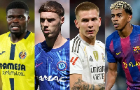 L-R: Partey, Palmer, Mastantuono and Yamal have all suffered from Pubalgia injuries