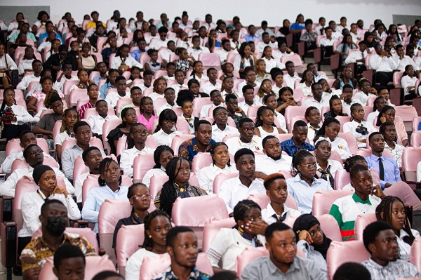 File photo of tertiary students during an orientation programme