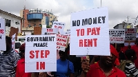 File photo: Angry Menzgold customers holding placards