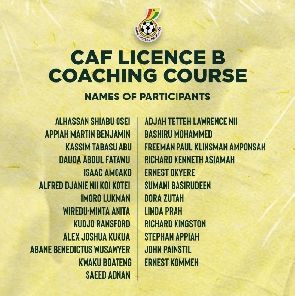 The list is made up of 25 individuals including former national team players