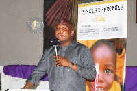 Ablakwa addressing some teachers at the conference