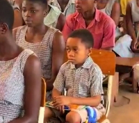 Eric Amewuwo is a student at Baglo Ridge Senior High Technical School, Oti Region