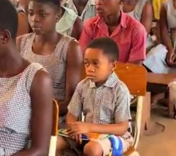 Eric Amewuwo is a student at Baglo Ridge Senior High Technical School, Oti Region