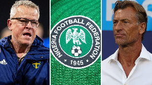 Janne Andersson (L) and Herve Renard (R) are in the running to be the next head coach of NigeRIA