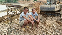 The Chinese nationals were arrested for alleged illegal mining activities