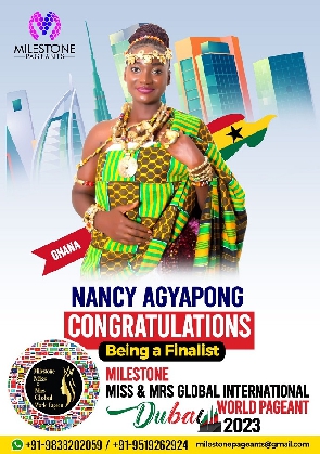 Nancy Agyapong represents Ghana at Miss and Mrs Global International in Dubai