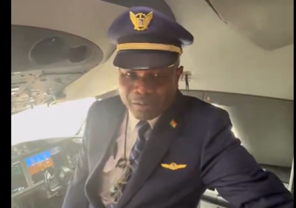 Flying Officer Asiwome Dzakuma of United Airlines