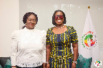Veep Professor Opoku-Agyemang and Obuobia Darko-Opoku during the visit
