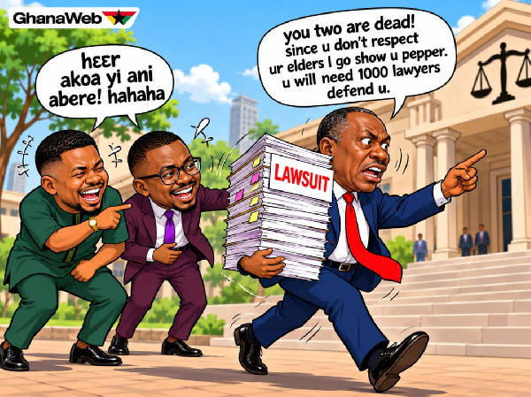 CARTOON: Afenyo-Markin files fresh suits against Sammy Gyamfi, Eric Adjei