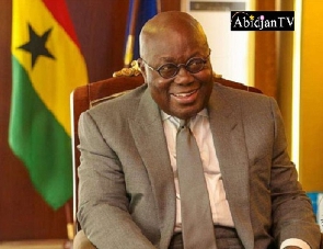 The president of Ghana, Nana Akufo- Addo