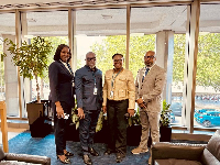 Professor Ransford Gyampo, GSA CEO (Second Left) with other officials from Ghana Shippers' Authority