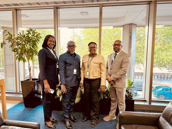 Professor Ransford Gyampo, GSA CEO (Second Left) with other officials from Ghana Shippers' Authority