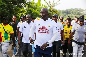 Black Stars legends and football fans walk for Black Stars