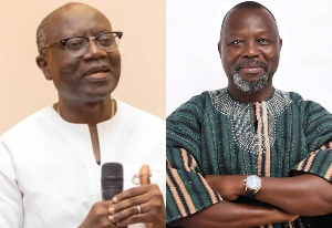Ken Ofori-Atta (L) could be paying high legal fees for his extradition by Dominic Ayine (R) in US