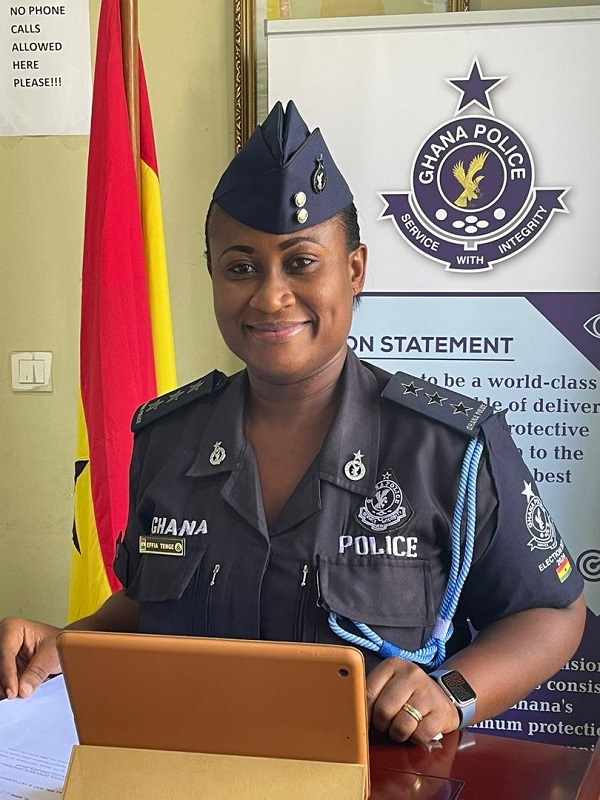 Effia Tenge has resigned from the Ghana Police Service