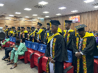 Some of the graduates in the auditorium