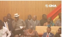 Former president Kufour and former president Mahama were present at SoNA 2023