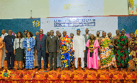 The Minister of Education, Haruna Iddrisu together with the stakeholders at the national conference