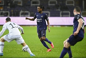 Majeed Ashimeru in action for his club