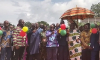 President Akufo-Addo, Otumfuo Osei Tutu II and other dignitaries commission the project