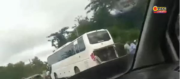 The bus is said to have broken-down due to the bad nature of the Manso Nkwanta road