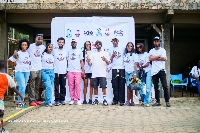 2MG Music Foundation crew and some musicians at the event
