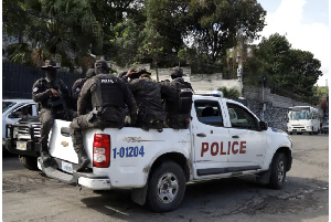 Haitian security forces patrol in Port-au-Prince, Haiti, February 6, 2026