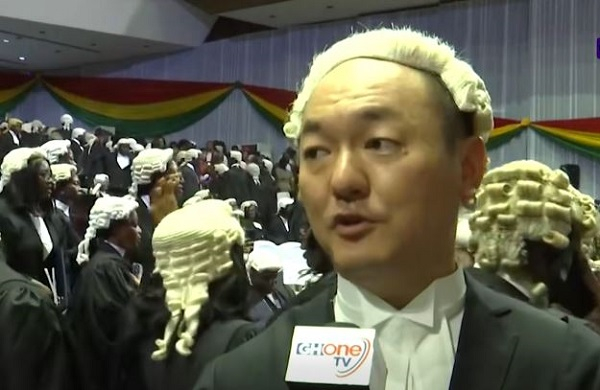 Paul Chen speaking after the ceremony