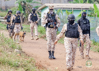 NACOC officers on patrol which dismantled drug dens