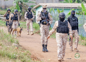 NACOC officers on patrol which dismantled drug dens