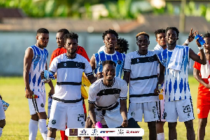 All Blacks confirmed their promotion with a convincing 3-0 victory over New Edubiase