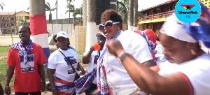 NPP supporters gearing up for the event in Takoradi