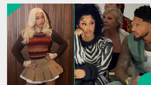 Cardi B was spotted with the Super Eagles shot-stopper Maduka Okoye during Paris Fashion Week Cardi B was spotted with the Super Eagles shot-stopper Maduka Okoye during Paris Fashion Week