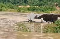 Community toilet damaged by storm