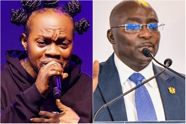 Dr Mahamudu Bawumia (R) says Daddy Lumba's (L) death is a huge blow to the country